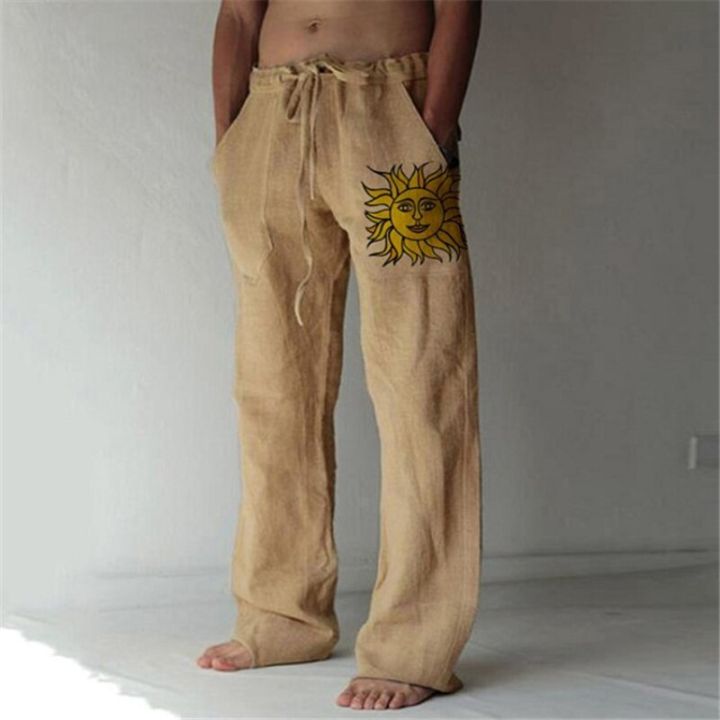 Men%20Baggy%20Cotton%20Linen%20Pants%20Casual%20Pocket%20Wide%20Leg%20Pant%20Full%20Length%20Drawstring%20Man%20Sport%20Pants%20Plus%20Size%20Loose%20Pants%20Streetwear%20-%20Image%202