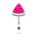 ABS Badge reel clip Unique ID Card Holder Retractable Nurse ID card holder Fruit Cute Fruit cartoon design for Nurse badge holder for hospitals ID card holder for doctors Students' badge reel clip.