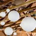 Light up life 3pcs 16'' White Round Paper Lantern lanterns Party Wedding Banquet Event Decora. 