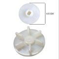 Six Teeth White Plastic Mixer Grinder Motor Coupler Suitable for All Motor Mixer Grinders.