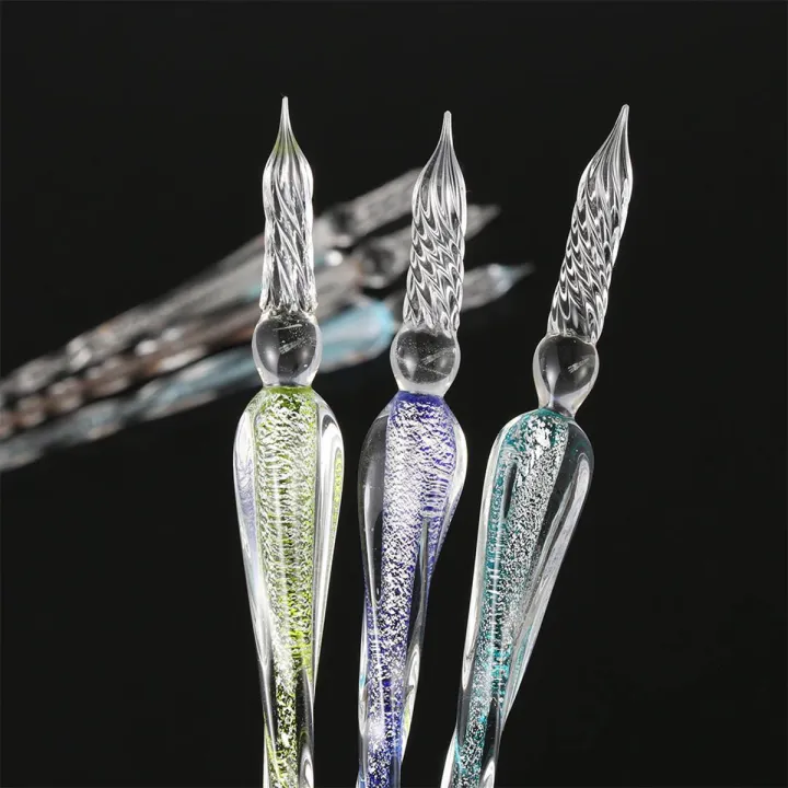 Glass fountain dip pen