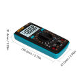 M1 Digital Multimeter tester Auto AC/DC Ammeter Voltmeter Ohm Blue. 
