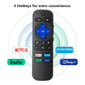2X Universal TV Remote for Roku TV,Replacement for TCL Roku/Hisense Roku/Sharp Roku TV,TV Remote with Netflix/Hulu.