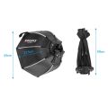 TRIOPO 65cm Foldable 8-Pole Octagon Softbox - black. 
