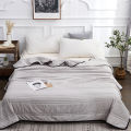 Washed cotton air conditioner quilt summer cool quilt double summer quilt summer thin quilt single quilt core machine washable summer solid color. 
