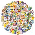50/100Pcs Pokemon Stickers Kawaii Pikachu Skateboard Bicycle Guitar Laptop Kids Waterproof Stiker Toys. 