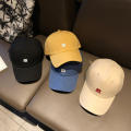 Adjustable Korean kids baseball hat Comfortable Yellow/Blue/Black/White//Orange Cotton/Polyester Baby peaked cap INS Embroidered sun hat for Summer hat Outdoor activities Beachwear Daily wear Boys and. 