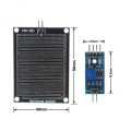 DC 3.3V-5V Snow/Raindrops Detection Sensor Module Dual Double sided Rain Weather Module Humidity For Arduino Robot Car Diy Kit. 