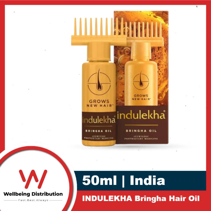 Indulekha Bringha Hair Growth Oil for Men And Women 50 Ml Natural Hair Oil for Hair Growth And Dandruff Control
