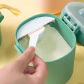 Portable Baby Formula Dispenser Feeding Milk Powder Container 400/800ML Cartoon Dinosaur Shape Travel Food Storage Milk Powder Boxes with Spoon.