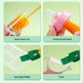 4 In 1 Multifunctional Cleaning Brush Long Handle Household Upgrade Cup Brush Creative Carrot Cup Cleaning Brush Baby Bottle Nipple Brush Cleaning Tools. 