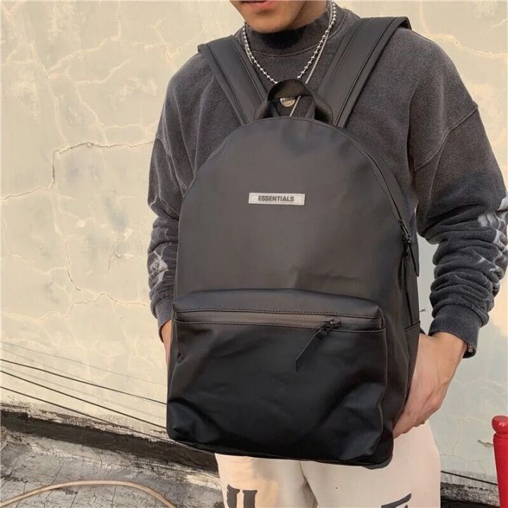 ESSENTIALS%20Men%20Women%20Black%20White%20Backpack%20College%20Student%20Casual%20Large%20Capacity%20Waterproof%20Bookbag%20Fashion%20Laptop%20Bag%20Travel%20-%20Image%205
