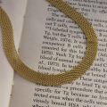 2023 New 3 Layers Gold Plating Stainless Steel Anti-allergy Eco-friendly Wide Braided Mesh Chain Gold Choker Necklaces For Women. 