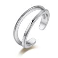 Luxury 925 Sterling Silver Toe Rings For Women Zircon Fine Jewelry Toe Ring Silver CZ Toe Ring. 