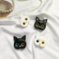 popup socket for phone with mirror 3d cute cat design strong adhesive fashionable. 