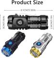 Mini Super Power Flashlight/ Three-Eyed Monster Rechargeable Torch, 82mm Portable Small Flashlight, 5 Modes Ultra-Bright Waterproof Flashlight, Suitable for Power Outages, Emergencies, Camping, Hiking, and Outdoor Use. 
