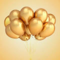 Golden monty balloon-10pc/golden balloon/monty balloon-10pc golde. 