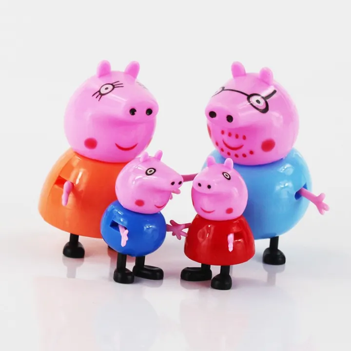 Peppa pig friend Action Figure Pelucia Anime Toys Boy girl gift set