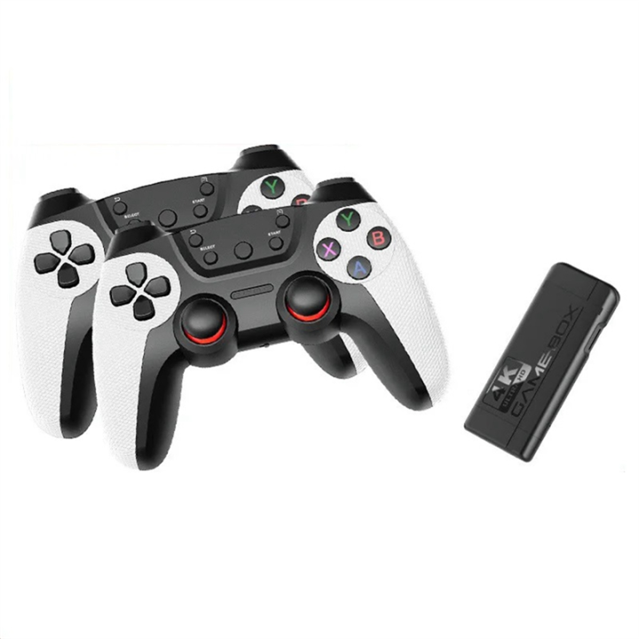 FORIDE K9 4K Game Stick TV Video Game Console 32G 10000+Games 2.4G Wireless Controller Dual Player for PS1,GB, Simulator