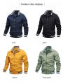 FBI New Spring Autumn Fashion Men Bomber Jackets Business Casual Streetwear Male Coats Simple Windbreaker British Style Coat. 