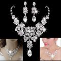 【Beiver Jewelry Store  】Women\'s Fashion Luxury + Earrings Banquet Jewelry Set. 