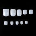 Full Coverage Square False Toenails Natural/Transparent/White Acrylic Nail Tips Nail Art Decorations Manicure Tool 100PCS.