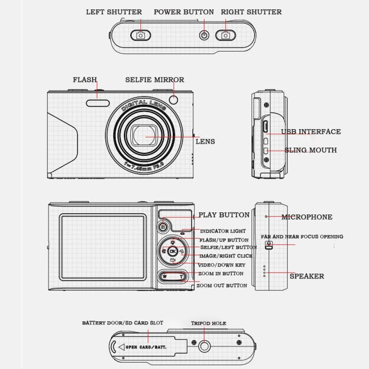 C8%204K%202.7-inch%20LCD%20Screen%20HD%20Digital%20Camera%20Retro%20Camera,Version:%2048W%20Upgraded%20Version%20Black%20-%20Image%206
