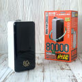 Remax RPP-291 80000mAh Big Capacity PD & QC Super Fast Charging Supported Camping Power Bank - White. 
