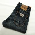 Newly Fashion Designer Men Jeans Retro Green Blue Slim Fit Ripped Jeans Men Trousers Vintage Casual Cotton Denim Pants Hombre. 