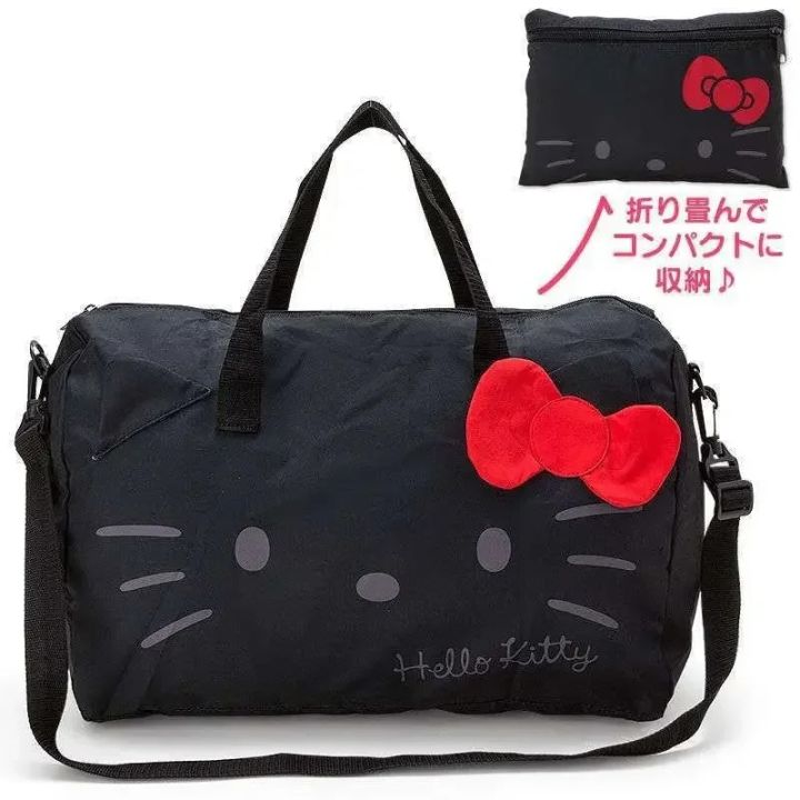 Sanrio%20Hello%20Kitty%20Cinnamoroll%20Cartoon%20Folding%20Women's%20Travel%20Bag%20Carry-on%20Duffel%20Bag%20Crossbody%20Bag%20Adjustable%20Trolley%20Case%20-%20Image%202