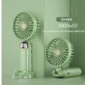 3000mAh Handheld Mini Fan Foldable Portable Neck Hanging Fans. 