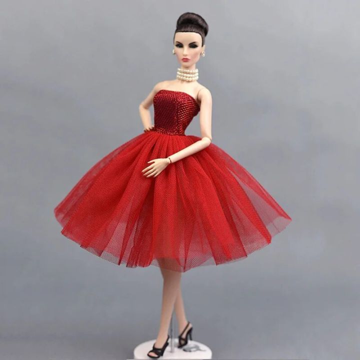%E3%80%90The%20road%20to%20happiness%20Store%E3%80%91Red%20Short%20Ballet%20Dress%20Barbie%20Doll%20One%20Piece%20Evening%20Dresses%20Vestido%20Clothes%20For%20Barbie%201/6%20BJD%20Doll%20-%20Image%205