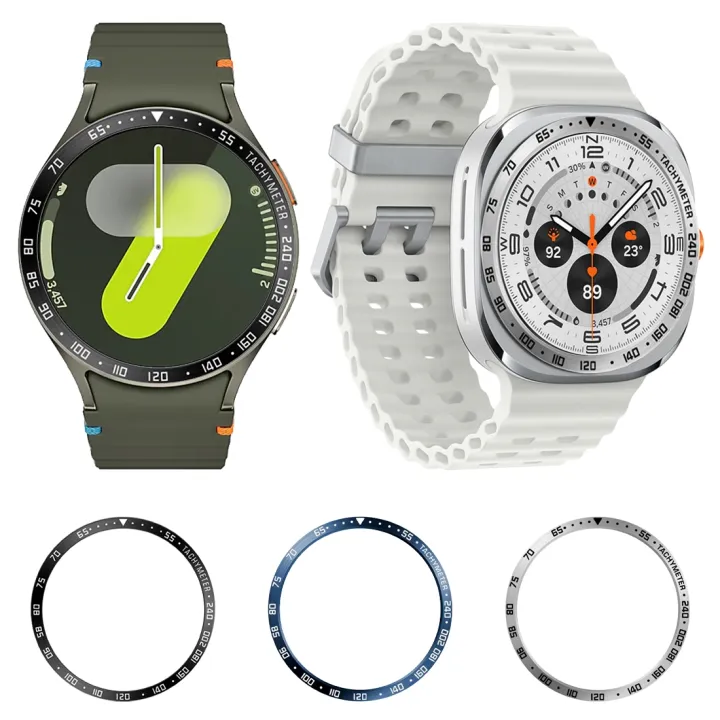 Style%20E%20Watch%20Dial%20Stainless%20Steel%20Bezel%20Ring%20Cover%20For%20Samsung%20Galaxy%20Watch%207%2044mm%20-%20Image%203