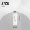 Toilet Seat Hinges Screws WC Hole Fixing Easy Installation 2 Pack.