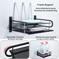 1pcs Wall Mount Metal  Rou_ter Stand Storage Box Shelf Wall Hanging Storage Organizer. 