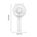 Mini Fan Handheld Cute Mini Handheld Fan Portable Rechargeable Cooling Electric Fan USB Rechargeable Personal Mini Fan Quiet. 