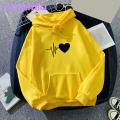 Couple Hoodie Cozy Heart Print Hoodie for Fall/winter Unisex Drawstring Pullover with Big Pocket Women Loose Hoodie.