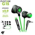 Plextone G15 Game Earphone 3.5mm Bass Hammerhead Gaming Earbuds Stereo Wired Magnetic Headset With Microphone in Ear for Phone PC MP3. 