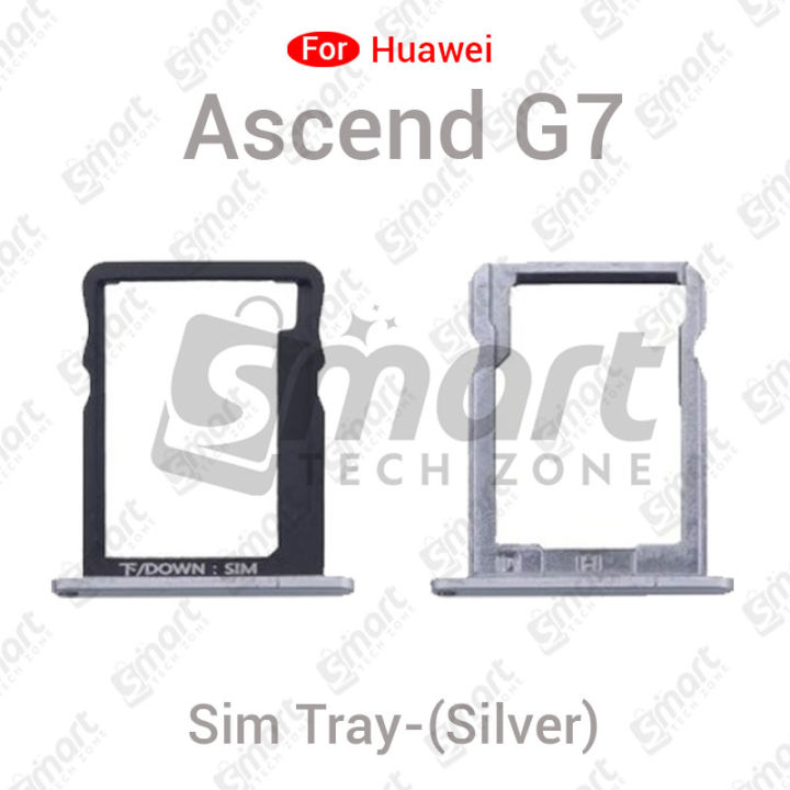 For Huawei Ascend G7 Sim Tray Micro SD Card Slot with Sim Ejector Pin Replacement Parts