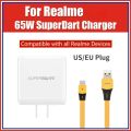 For Realme 65W Charger SuperDart VCA7JCCH EU US For Realme GT2 Pro Q5 Pro Neo2 2T Q3 X7 Pro 9i 8i 8 Pro 65W Super Dart Charger.