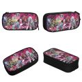 Fun Monster High Collage Pencil Case Anime Pencilcases Pen Holder for Student Big Capacity Bag Office Zipper Accessories. 