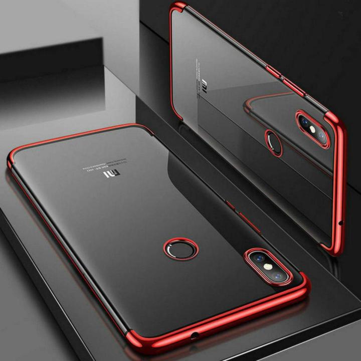 Transparent Soft Plating TPU Phone Casing for Xiaomi Mi Mix 2s