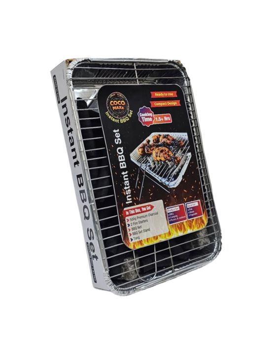 Portable%20BBQ%20Set%20AKA%20Instant%20Barbecue%20Set%20-%20Comes%20with%20500gm%20premium%20charcoal,%20BBQ%20Net,%20stand%20&%20Tong%20&%202%20Free%20Fire%20Starter%20-%20Image%203