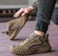 DINGGU safety shoe/ Steel toe and steel mid sole safety shoe/ Light weight safety shoe for construction site, Garments work, Textile work, Industrial work, Motor cycle raiding etc..