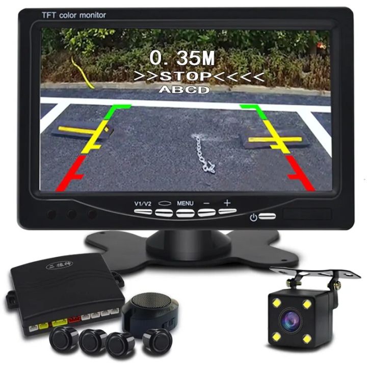 5.0%20inch%20monitor-gray-NY2208%20Parking%20Sensor%20Reverse%20Backup%20Assistance%20Car%20%20Visual%20Reversing%20Radar%20image%20System%20+%20Auto%20Rearview%20Camera%20Mirror%20Monitor%20-%20Image%207
