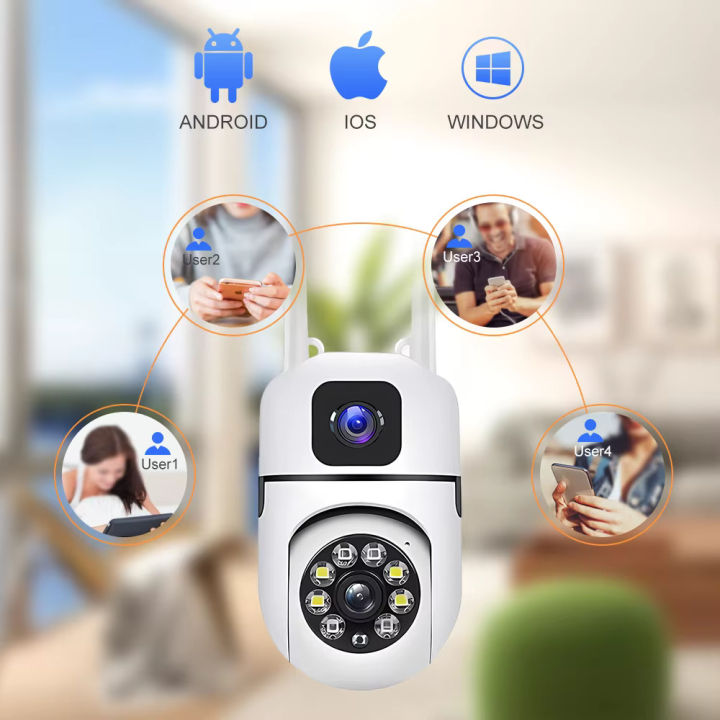 Dual%20Lens%20MINI%20Dome%20IP%20Camera%20V380%20Pro%20Dual%20Lens%20Mini%20Wireless%20PTZ%20Live%20Monitoring%20CCTV%20Camera%20Color%20Night%20Mode%20Motion%20Detection%20Two-Way%20Audio%20Security%20Camera%20for%20Home,%20Office%20-%20Image%204