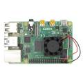 Square Cooling Fan with Heatsink Kit For Raspberry Pi 4B. 
