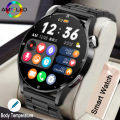 Bluetooth Call Smart Watch Mens Physical Health Watches Women Body Temperature Infrared Blood Oxygen Monitor Smartwatch AMOLED H. 