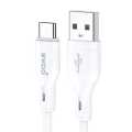 Bwoo BO-X286C USB Male to USB Type-C Male, 1 Meter, White Charging & Data Cable. 