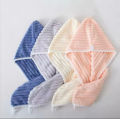 Quick-Dry Microfiber Hair Turban Wrap for Women - Super Absorbent Double-Layer Hair Towel with Dual Elastic Bands for Fast Drying. 